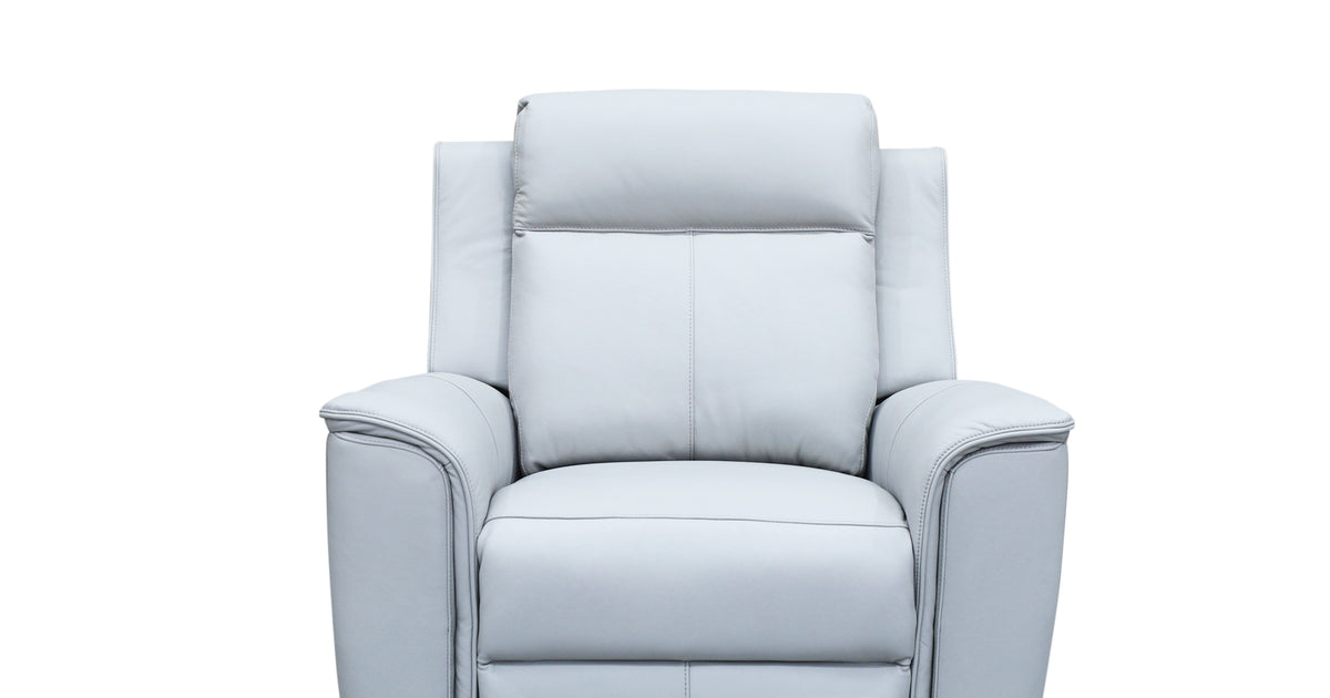 Light grey online leather recliner chair