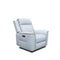 The Stratton Dual-Electric Recliner - Light Grey Leather available to purchase from Warehouse Furniture Clearance at our next sale event.