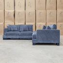 The Barossa Deep Seat Modular Corner Lounge - Licorice available to purchase from Warehouse Furniture Clearance at our next sale event.