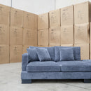 The Barossa Deep Seat Modular Corner Lounge - Licorice available to purchase from Warehouse Furniture Clearance at our next sale event.