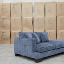 The Barossa Deep Seat Modular Corner Lounge - Licorice available to purchase from Warehouse Furniture Clearance at our next sale event.