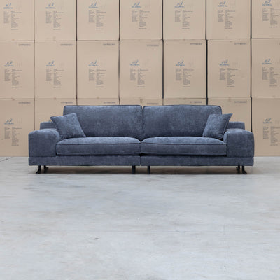 Luka Feather & Foam Three Seat Sofa - Licorice