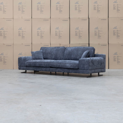 Luka Feather & Foam Three Seat Sofa - Licorice