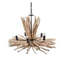 The 5 Light Driftwood Chandelier - Wood/Metal - UE04 - Available In-Store Only available to purchase from Warehouse Furniture Clearance at our next sale event.