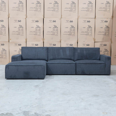 The Layne LHF Chaise Lounge - Charcoal available to purchase from Warehouse Furniture Clearance at our next sale event.
