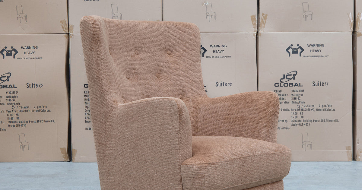 Zoe Accent Chair Share Burnt Warehouse Furniture Clearance