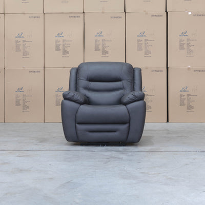 The Airlie Single Electric Recliner - Charcoal available to purchase from Warehouse Furniture Clearance at our next sale event.