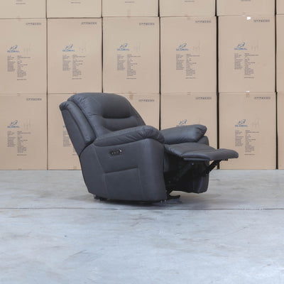 The Airlie Single Electric Recliner - Charcoal available to purchase from Warehouse Furniture Clearance at our next sale event.