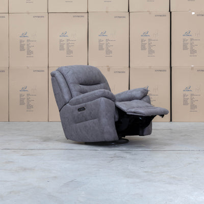 The Airlie Single Electric Recliner - Slate available to purchase from Warehouse Furniture Clearance at our next sale event.