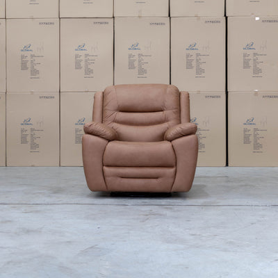The Airlie Electric Swivel Glider Recliner - Tan available to purchase from Warehouse Furniture Clearance at our next sale event.
