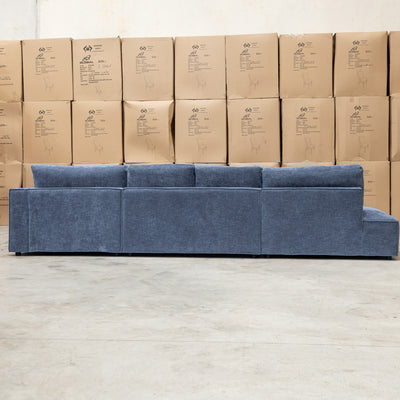 The Apartment Three Seat Chaise Lounge - Licorice available to purchase from Warehouse Furniture Clearance at our next sale event.