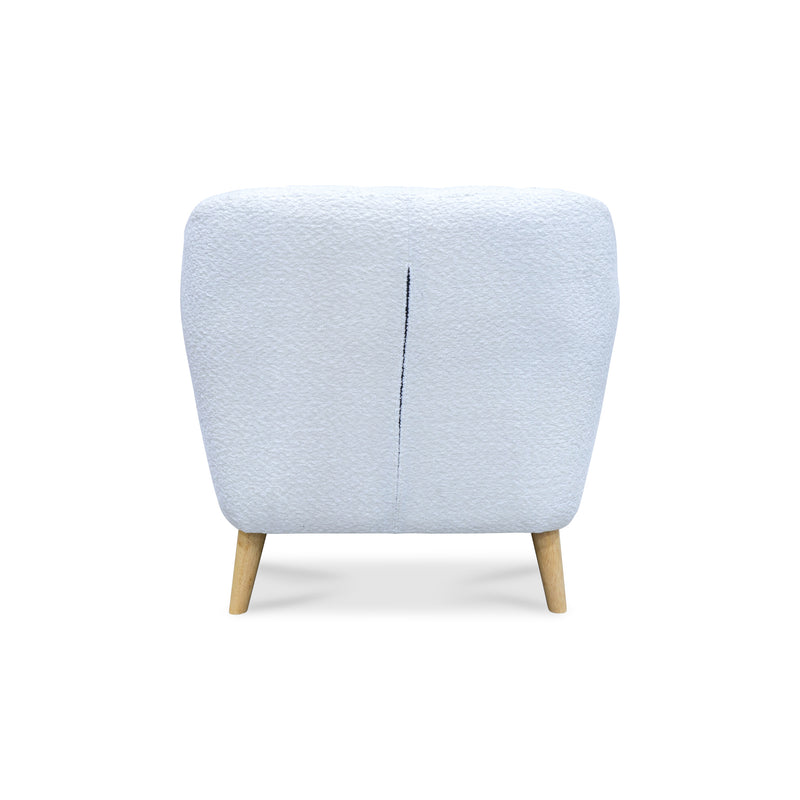 The Pearl Accent Chair - Ivory Boucle Fabric available to purchase from Warehouse Furniture Clearance at our next sale event.