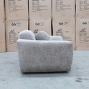 The Cloud Plush Fabric Single Armchair - Bark available to purchase from Warehouse Furniture Clearance at our next sale event.