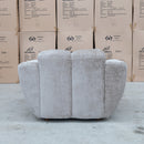 The Cloud Plush Fabric Single Armchair - Bark available to purchase from Warehouse Furniture Clearance at our next sale event.