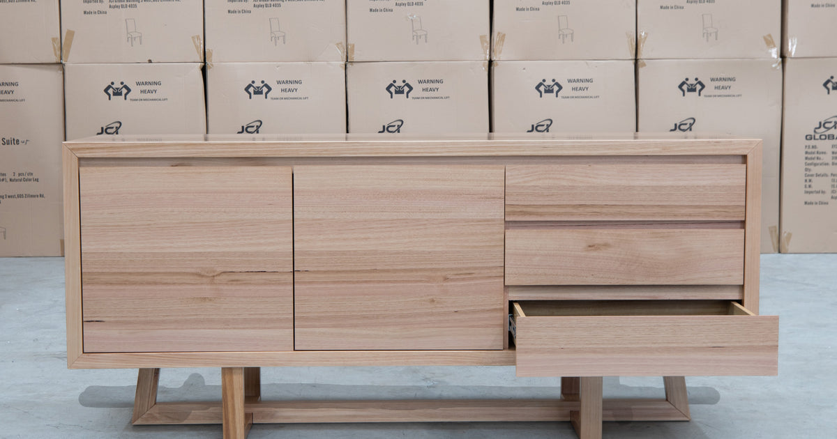 Dante Messmate Timber Buffet Warehouse Furniture Clearance