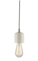 The Dome Marble Pendant Hanging Light with Silver Detail - White/Silver - FH02 - Available In-Store Only available to purchase from Warehouse Furniture Clearance at our next sale event.