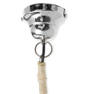 The Extra Large Glass Pendant Light with Mango Wood Top and Jute Cord - Natural/Clear - VE36 - Available In-Store Only available to purchase from Warehouse Furniture Clearance at our next sale event.