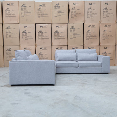 The Mayfield Deep Seat Modular Corner Lounge - Silver available to purchase from Warehouse Furniture Clearance at our next sale event.