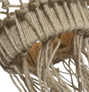 The Medium Three Tier Jute and Iron Chandelier - Natural - MS27 - Available In-Store Only available to purchase from Warehouse Furniture Clearance at our next sale event.