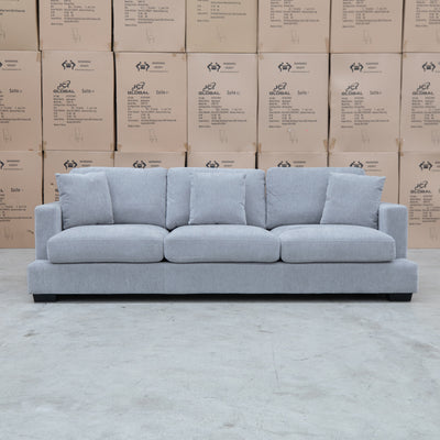 The Oakville Fabric Three Seat Sofa - Smoke available to purchase from Warehouse Furniture Clearance at our next sale event.