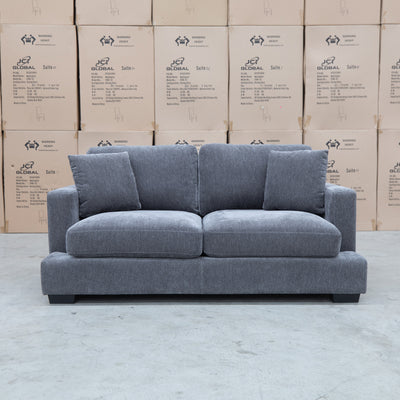 The Oakville Fabric Two Seat Sofa - Charcoal available to purchase from Warehouse Furniture Clearance at our next sale event.