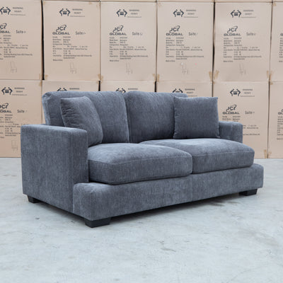 The Oakville Fabric Two Seat Sofa - Charcoal available to purchase from Warehouse Furniture Clearance at our next sale event.
