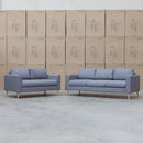 The Oslo 3 + 2 Seat Fabric Sofa Pair - Slate available to purchase from Warehouse Furniture Clearance at our next sale event.