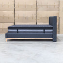 Paros King Upholstered Bed - Charcoal - Warehouse Furniture Clearance