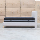 Paros King Upholstered Bed - Oat White - Warehouse Furniture Clearance