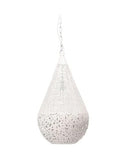 The Pendant Light Ball Cone Large W/ Flower Etch design - White - VE62 - Available In-Store Only available to purchase from Warehouse Furniture Clearance at our next sale event.