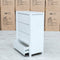 The Teneriffe White Gloss 5 Drawer Tallboy available to purchase from Warehouse Furniture Clearance at our next sale event.