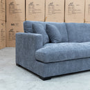 The Fate Deep Seat Feather & Foam RHF Chaise Lounge - Frost available to purchase from Warehouse Furniture Clearance at our next sale event.