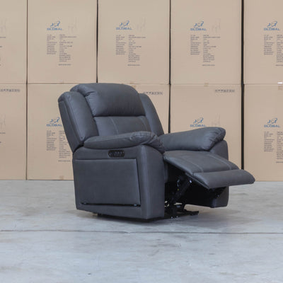 The Venus Triple-Motor Recliner - Charcoal available to purchase from Warehouse Furniture Clearance at our next sale event.