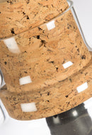 The Clear Glass Pendant Antique Light with Cork Holder and Aluminium Canopy - Clear Glass/Natural Cork - DB19 - Available In-Store Only available to purchase from Warehouse Furniture Clearance at our next sale event.