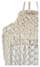 The Noosa Macrame Round Pendant Light with Tassels - Cream - IP02 - Available In-Store Only available to purchase from Warehouse Furniture Clearance at our next sale event.