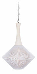 The Rope Wood and Metal Nest Rope Pendant Light Large - White/Natural - LN03 - Available In-Store Only available to purchase from Warehouse Furniture Clearance at our next sale event.