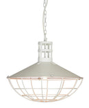 The Boston Iron Pendant Antique Light - White - VE14 - Available In-Store Only available to purchase from Warehouse Furniture Clearance at our next sale event.
