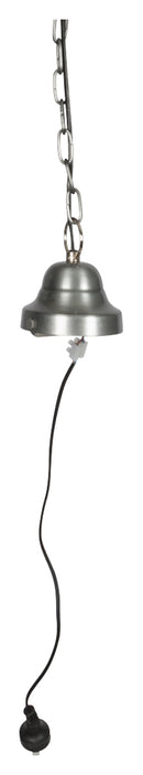 The Large Iron Pendant Light with Wood Top - Antique Silver/White Wash - VE42 - Available In-Store Only available to purchase from Warehouse Furniture Clearance at our next sale event.