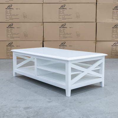 The Hampton Rectangle Coffee Table available to purchase from Warehouse Furniture Clearance at our next sale event.