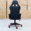 The Saxon Gaming / Office Chair - Black/Red Quilted PU - Available Instore Only available to purchase from Warehouse Furniture Clearance at our next sale event.