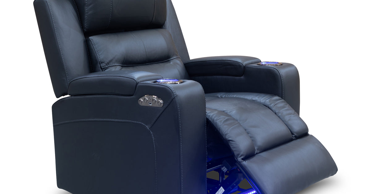 Toronto DualMotor Recliner Black Leather WFC