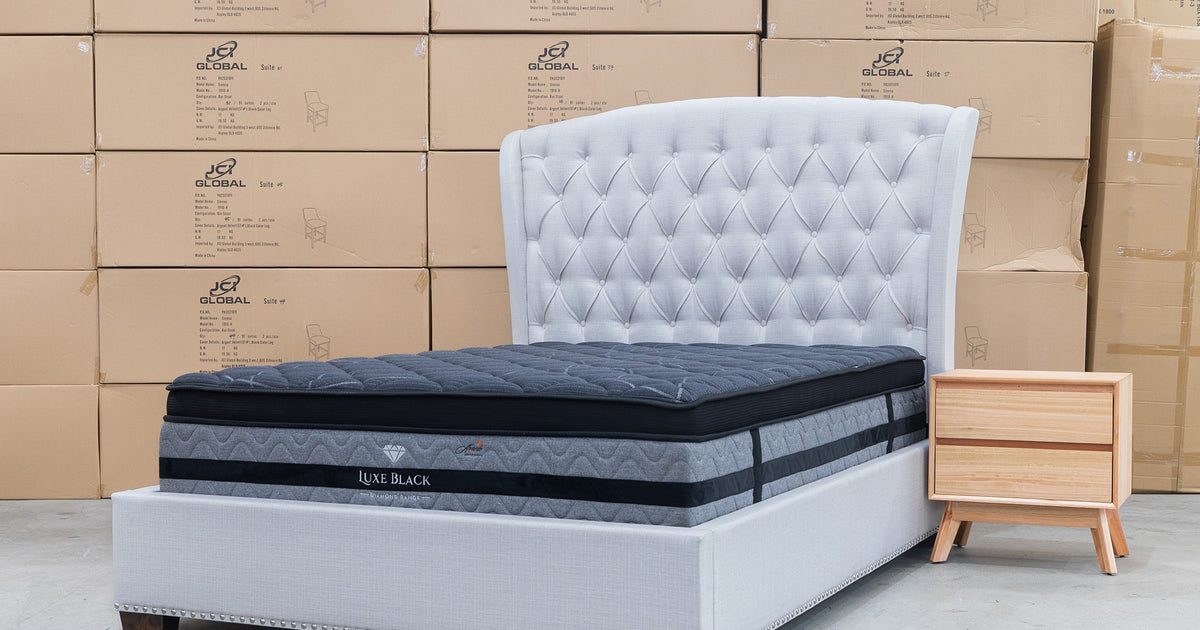 Lux Black Pocket Coil King Mattress - Plush | Warehouse Furniture Lux Black Pocket Coil King Mattress - Plush | Warehouse Furniture