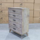 The Marcoola Hardwood Tallboy - MKII available to purchase from Warehouse Furniture Clearance at our next sale event.