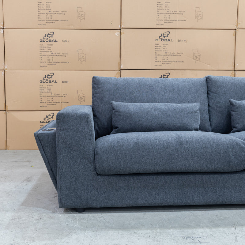 The Midtown Deep Seat RHF Chaise Lounge - Charcoal available to purchase from Warehouse Furniture Clearance at our next sale event.