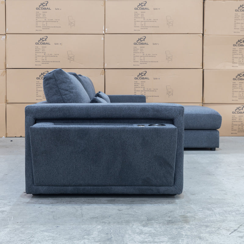 The Midtown Deep Seat RHF Chaise Lounge - Charcoal available to purchase from Warehouse Furniture Clearance at our next sale event.