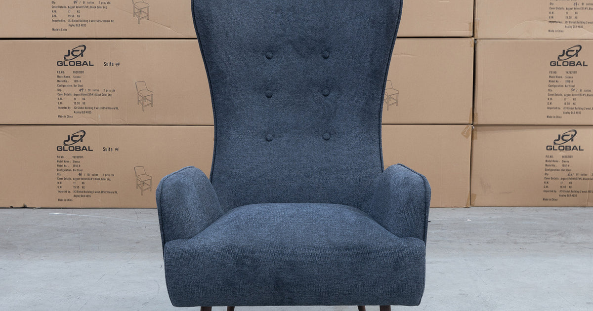 Simmons flannel levon charcoal accent online chair