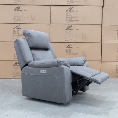 The Venus Dual-Motor Recliner - Ash available to purchase from Warehouse Furniture Clearance at our next sale event.