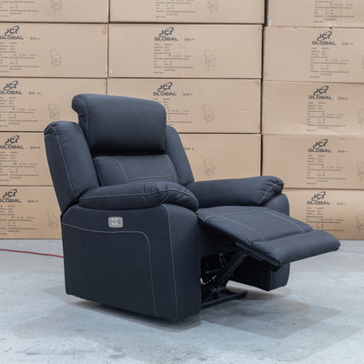 The Venus Dual-Motor Recliner - Jet available to purchase from Warehouse Furniture Clearance at our next sale event.