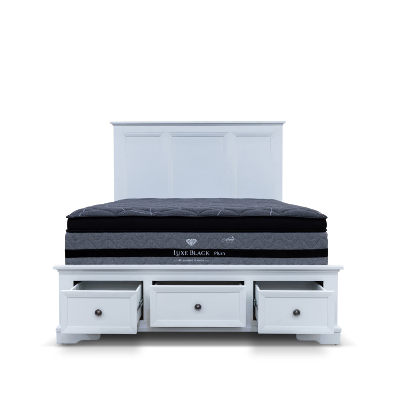 The Sala Hardwood Queen Storage Bed - Available After 29th April available to purchase from Warehouse Furniture Clearance at our next sale event.
