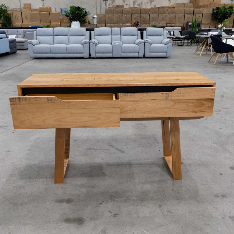 The Florida Hall Table - Aust Tasmanian Oak available to purchase from Warehouse Furniture Clearance at our next sale event.